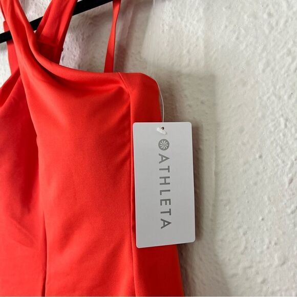 Athleta Crossed Tankini Power of She NEW Size Small in Orange - Picture 8 of 10